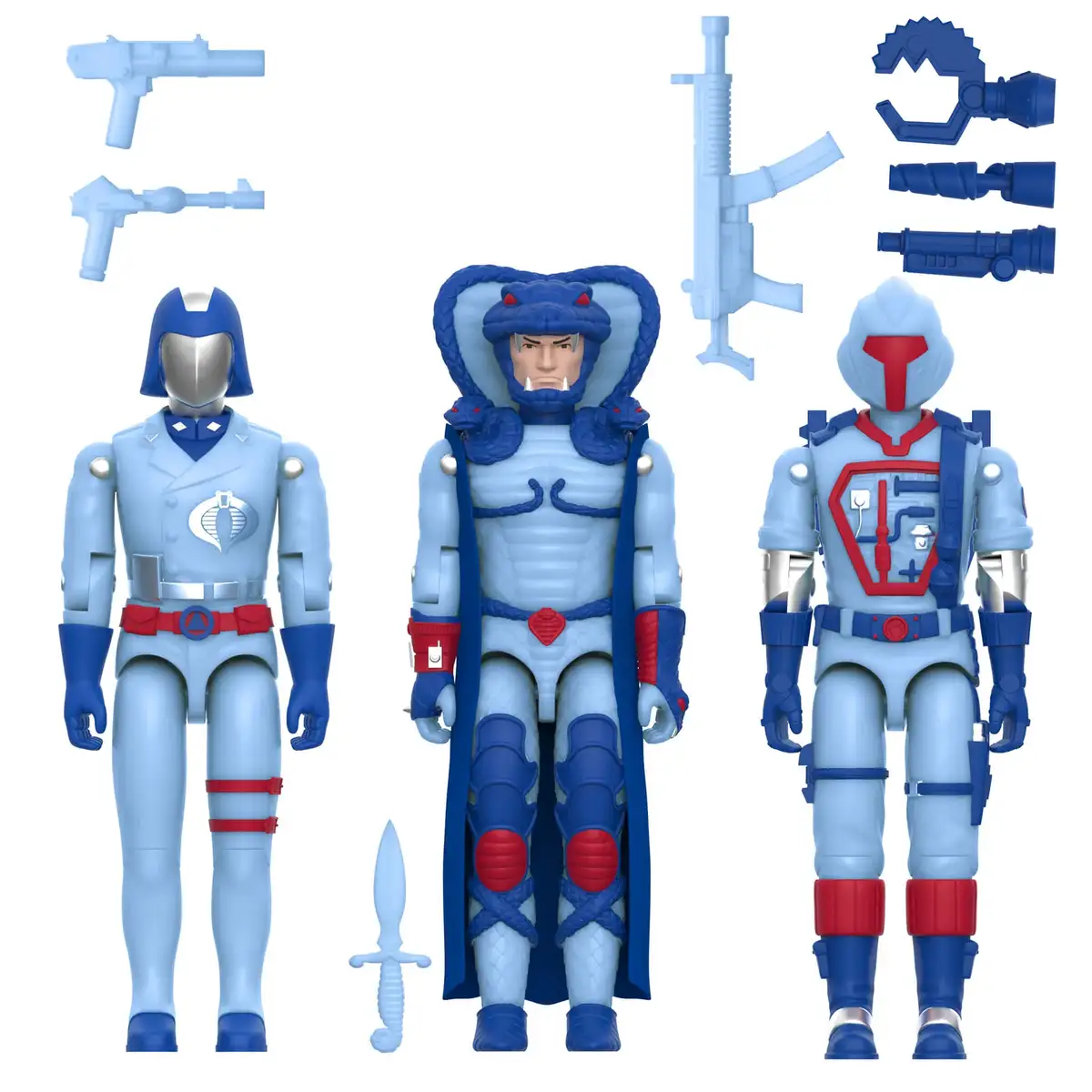 G.I. Joe ReAction+ Cobra Commander, Serpentor, and B.A.T. (Glow Patrol   Blue) SDCC 2026 Exclusive 3 Pack 20