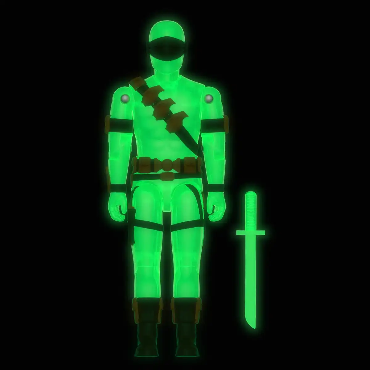 G.I. Joe ReAction+ Duke, Snake Eyes, and Cover Girl (Glow Patrol   Green) SDCC 2026 Exclusive 3 Pack Action Figure Set 05