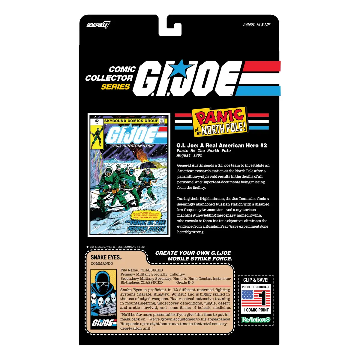 G.I. Joe ReAction+ Figures   Snake Eyes (Skybound Comic Box Series, Issue #2) 07