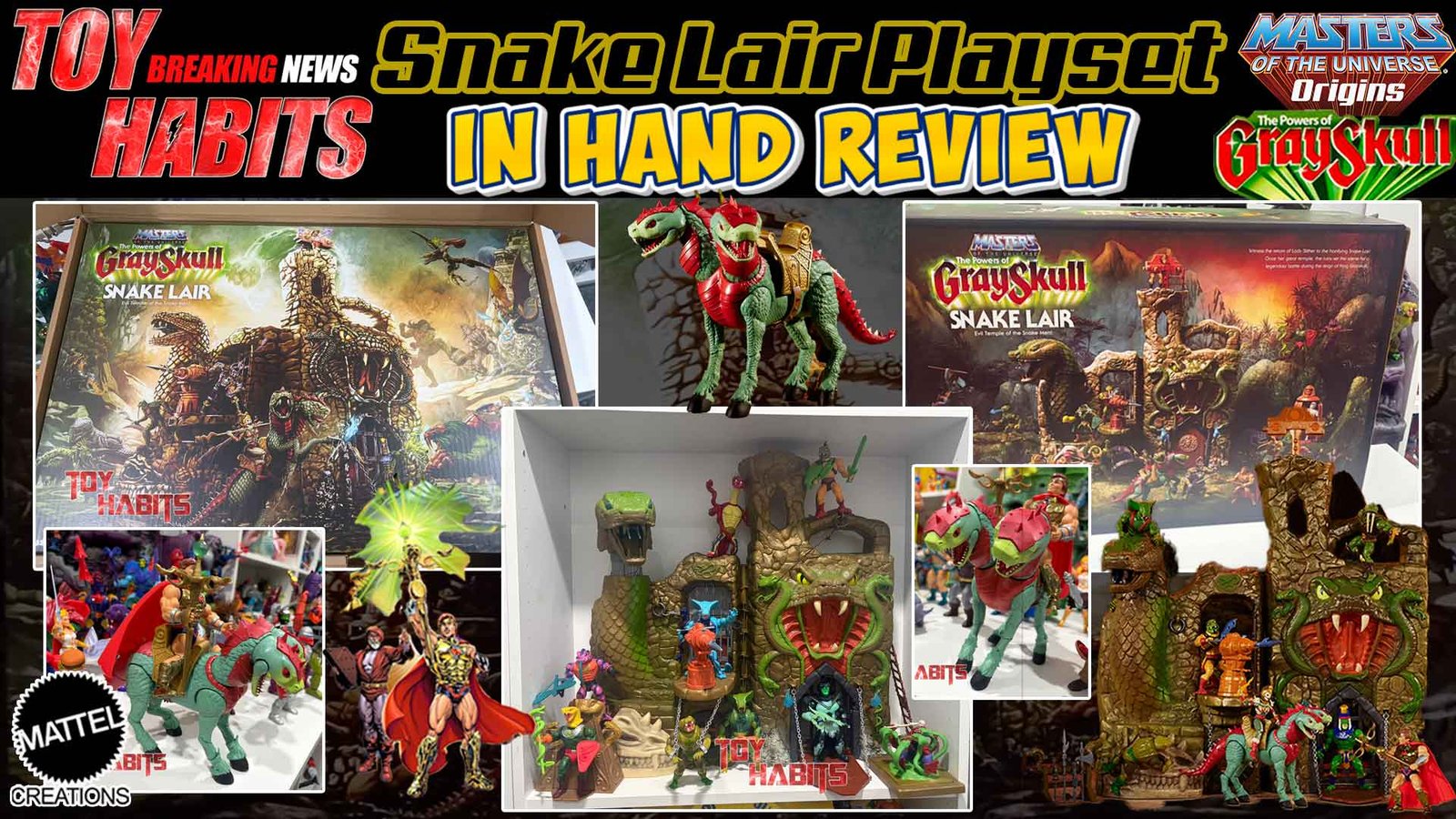 MOTU Origins Snake Lair Playset In Hand Review
