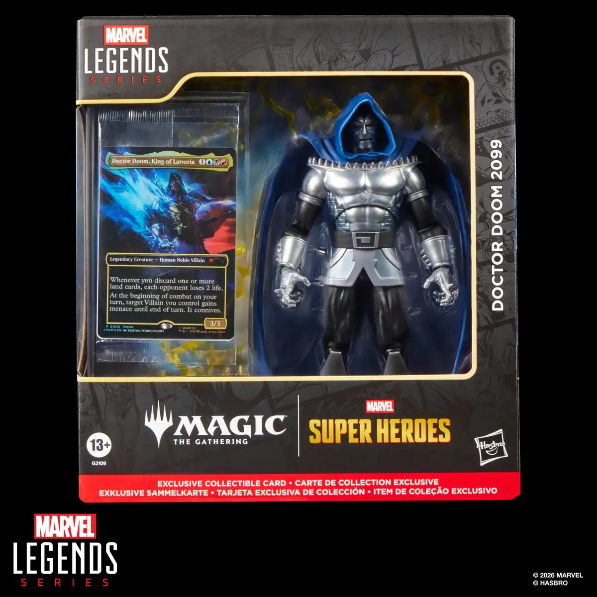 Marvel Legends Doctor Doom 2099 Action Figure with Exclusive Magic The Gathering Card 12