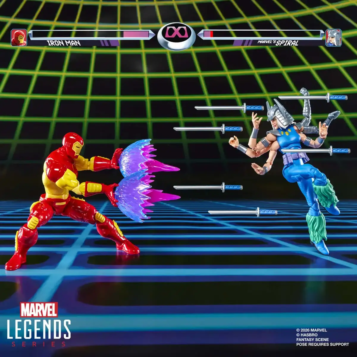 Marvel Legends Gamerverse Iron Man & Marvel's Spiral Action Figure Two Pack 09