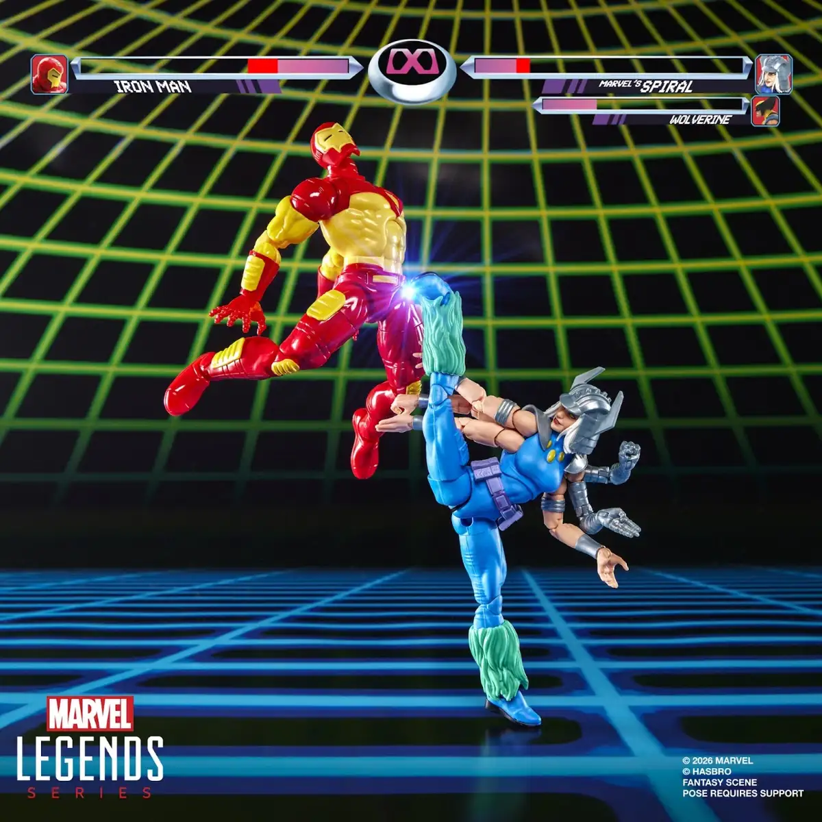 Marvel Legends Gamerverse Iron Man & Marvel's Spiral Action Figure Two Pack 12