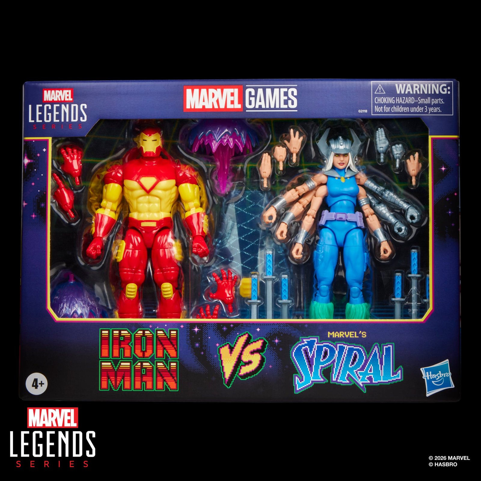 Marvel Legends Gamerverse Iron Man & Marvel's Spiral Action Figure Two Pack 19