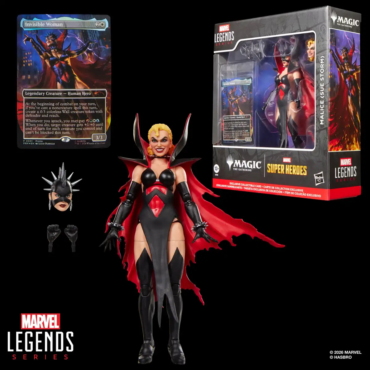 Marvel Legends Malice (Sue Storm) Action Figure with Exclusive Magic The Gathering Card 12