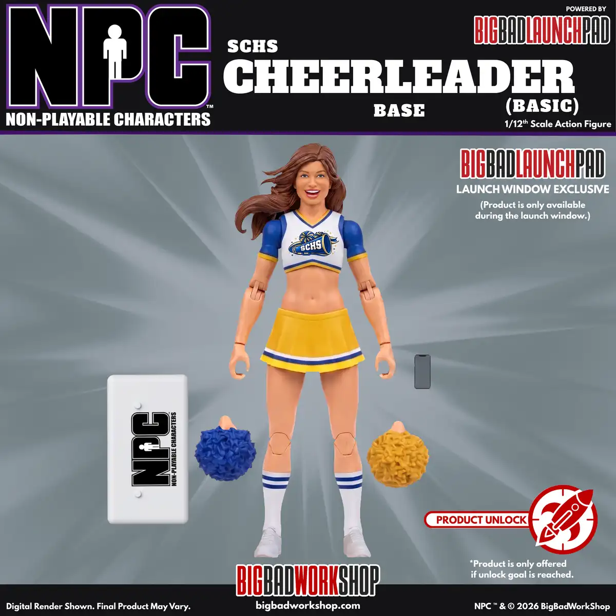 NPC (Non Playable Characters) SCHS Cheerleader Base (Basic) 1 12 Scale Action Figure 04