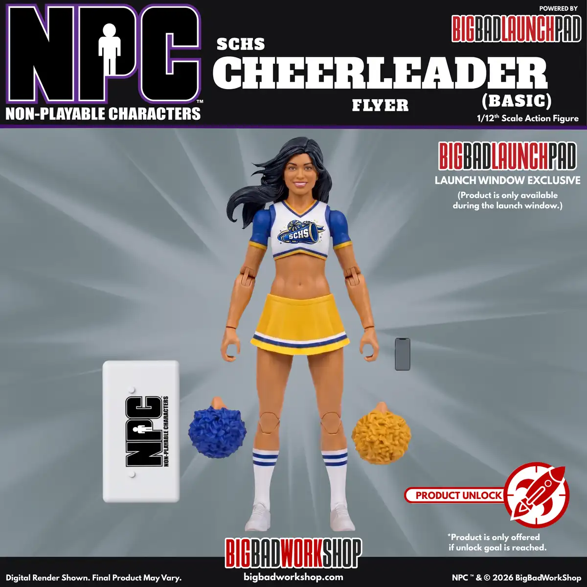 NPC (Non Playable Characters) SCHS Cheerleader Flyer (Basic) 1 12 Scale Action Figure 04