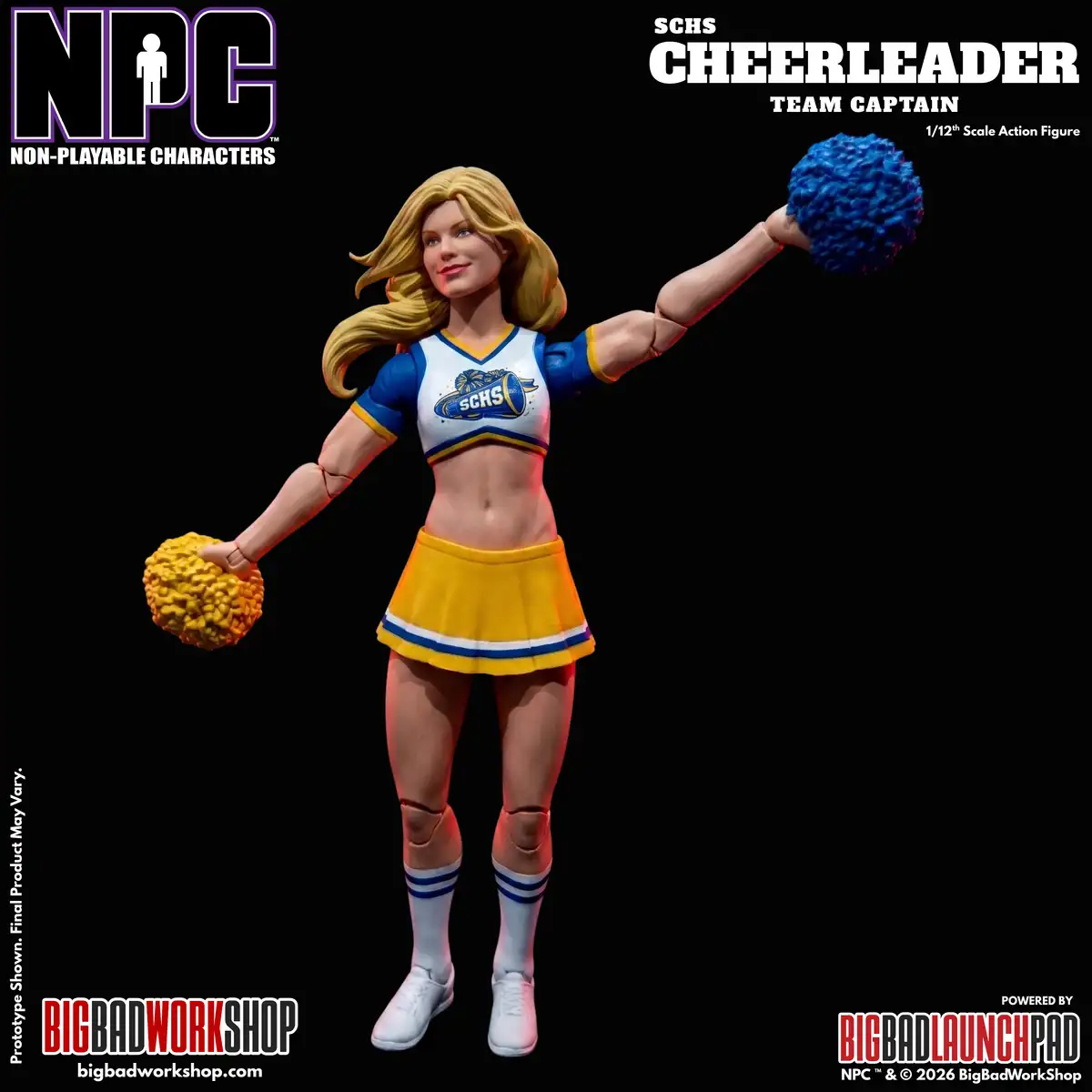 NPC (Non Playable Characters) SCHS Cheerleader Team Captain 1 12 Scale Action Figure 05