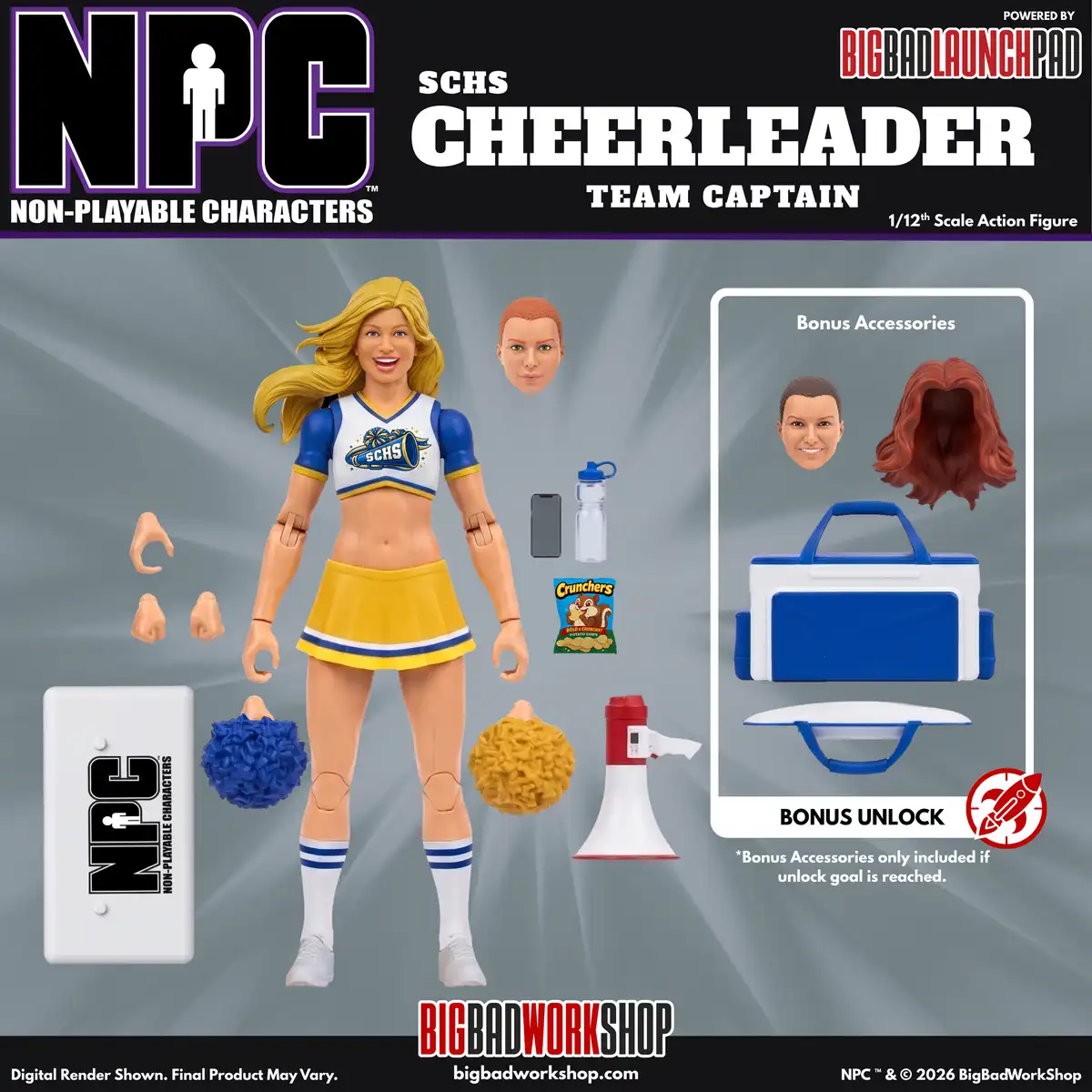NPC (Non Playable Characters) SCHS Cheerleader Team Captain 1 12 Scale Action Figure 06