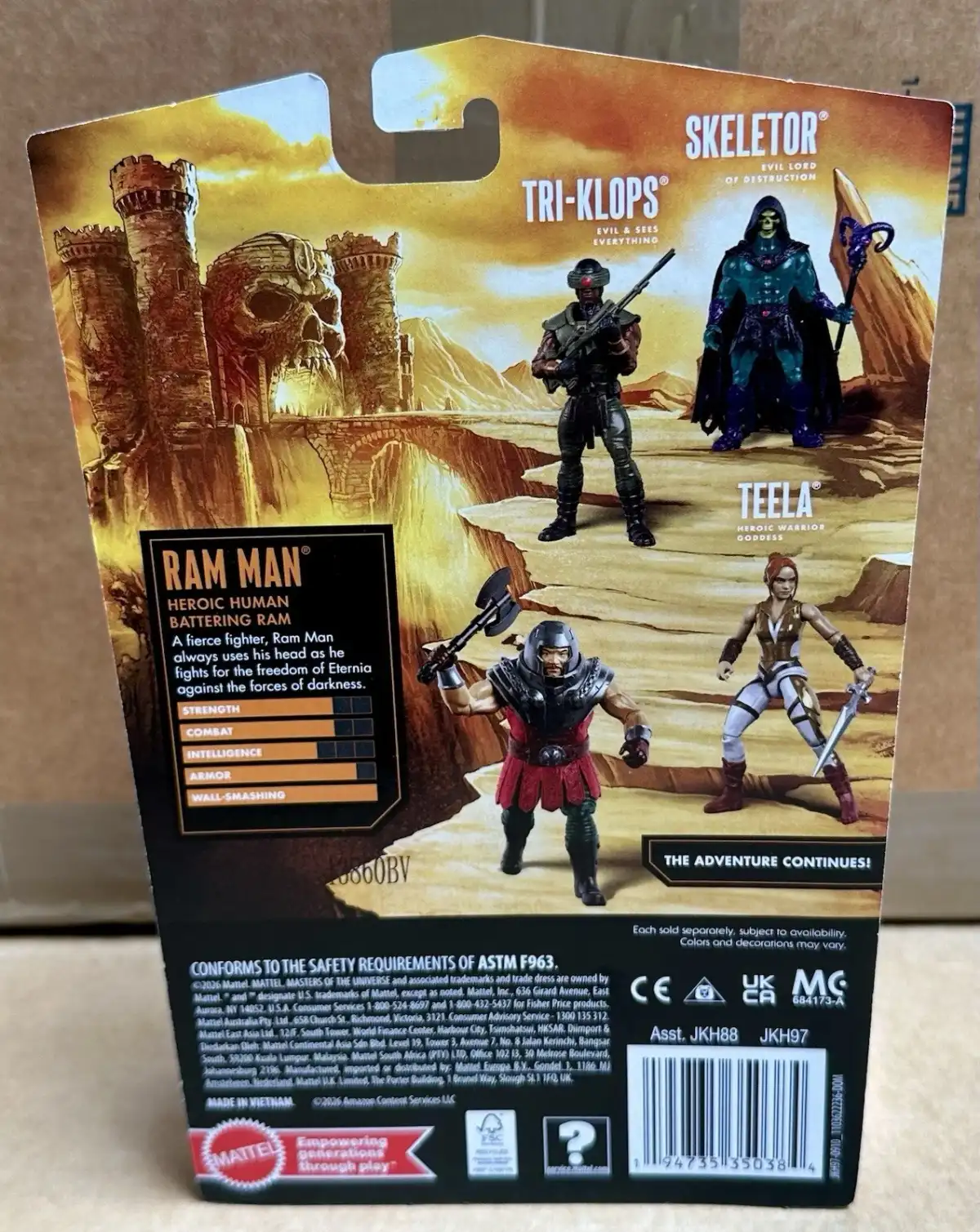 Ram Man MOTU Core Wave 4 Package Back IHg