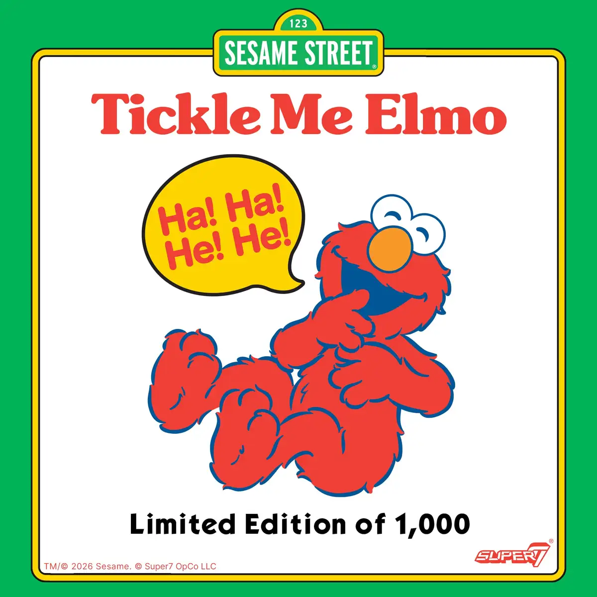 Sesame Street ReAction Elmo (Tickle Me Elmo) SDCC 2026 Exclusive Limited Edition Action Figure 08