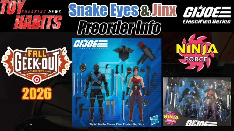 Snake Eyes & Jinx Ninja Force 2-Pack GI Joe Classified Series Preorder Scheduled For Target Fall Geek Out 2026