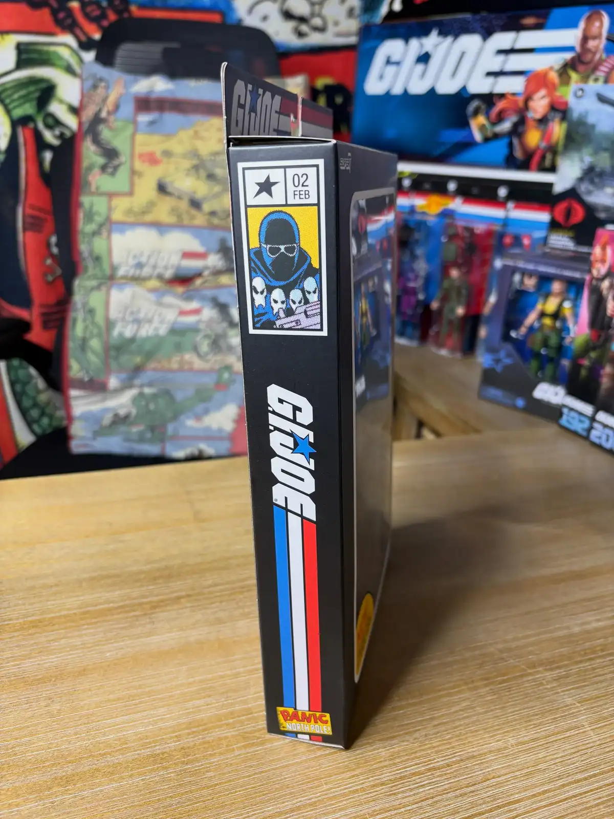 Snake Eyes Panic at the North Pole Skybound Comic GI Joe Super7 ReAction+ In Hand Images 3