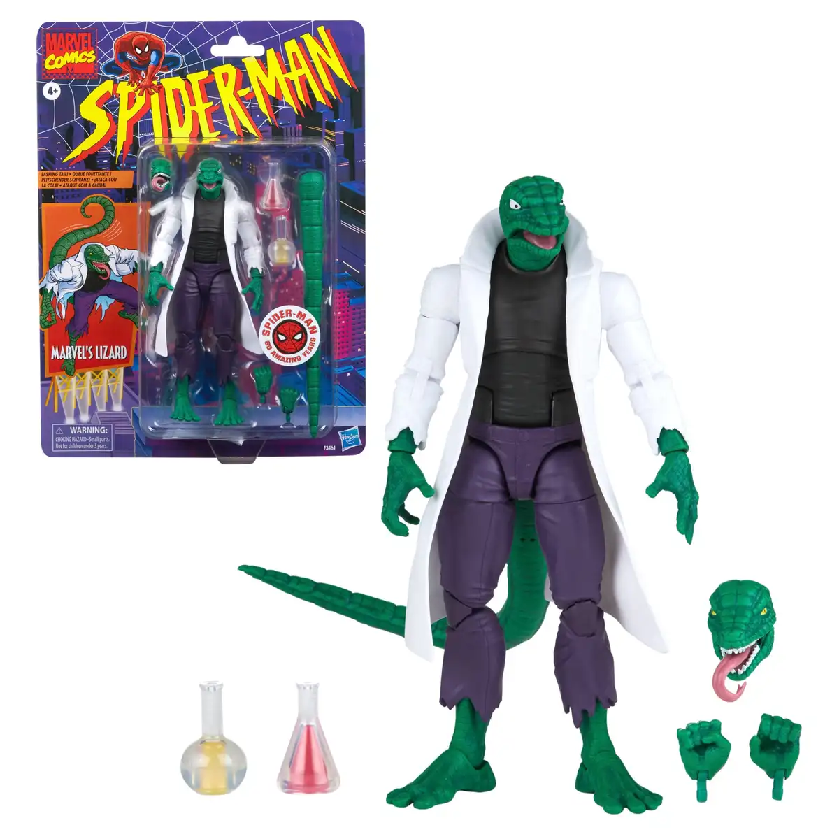 Spider Man Marvel Legends Retro Collection Marvel's Lizard Action Figure 09
