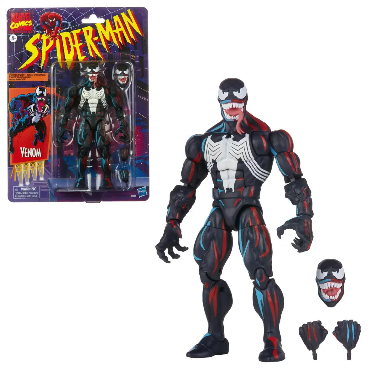 Spider Man Marvel Legends Retro Collection Venom Action Figure 09