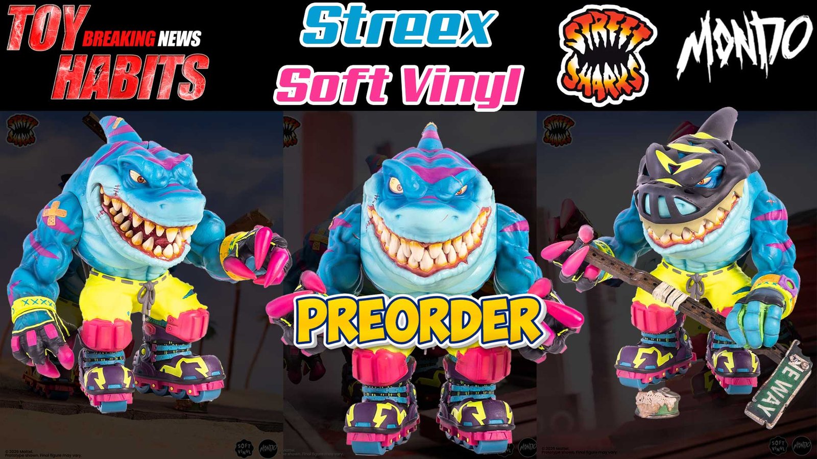 Street-Sharks-Streex-Mondo-Soft-Vinyl-Preorder