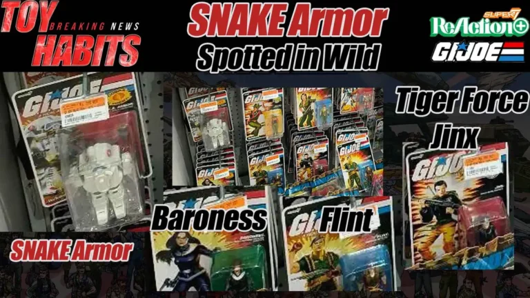 Super7 GI Joe ReAction+ Cobra SNAKE Armor & New Figures Spotted in the Wild
