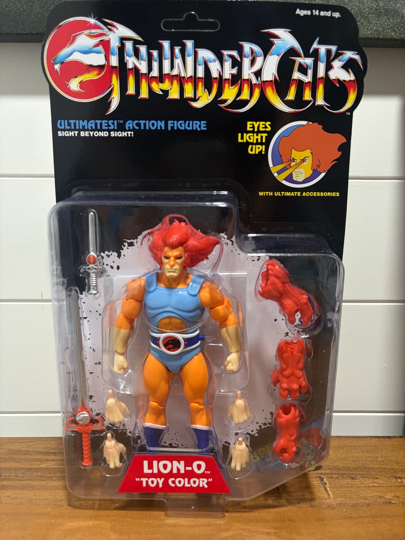 Super7 ULTIMATES Lion O Light Up Eyes Retro Cardback Toy Color SDCC 2026 Exclusive IH 4