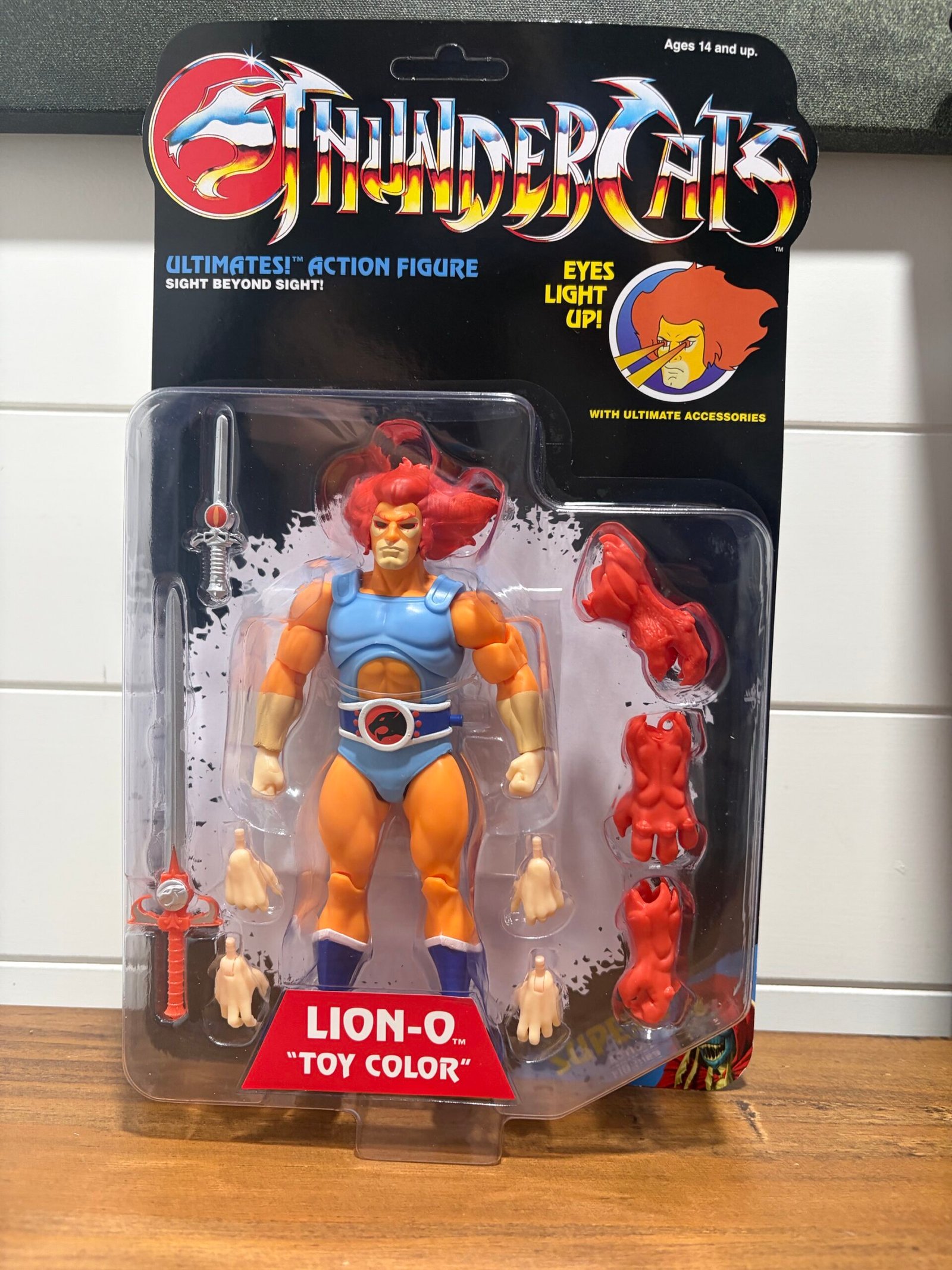 Super7 ULTIMATES Lion O Light Up Eyes Retro Cardback Toy Color SDCC 2026 Exclusive IH 8
