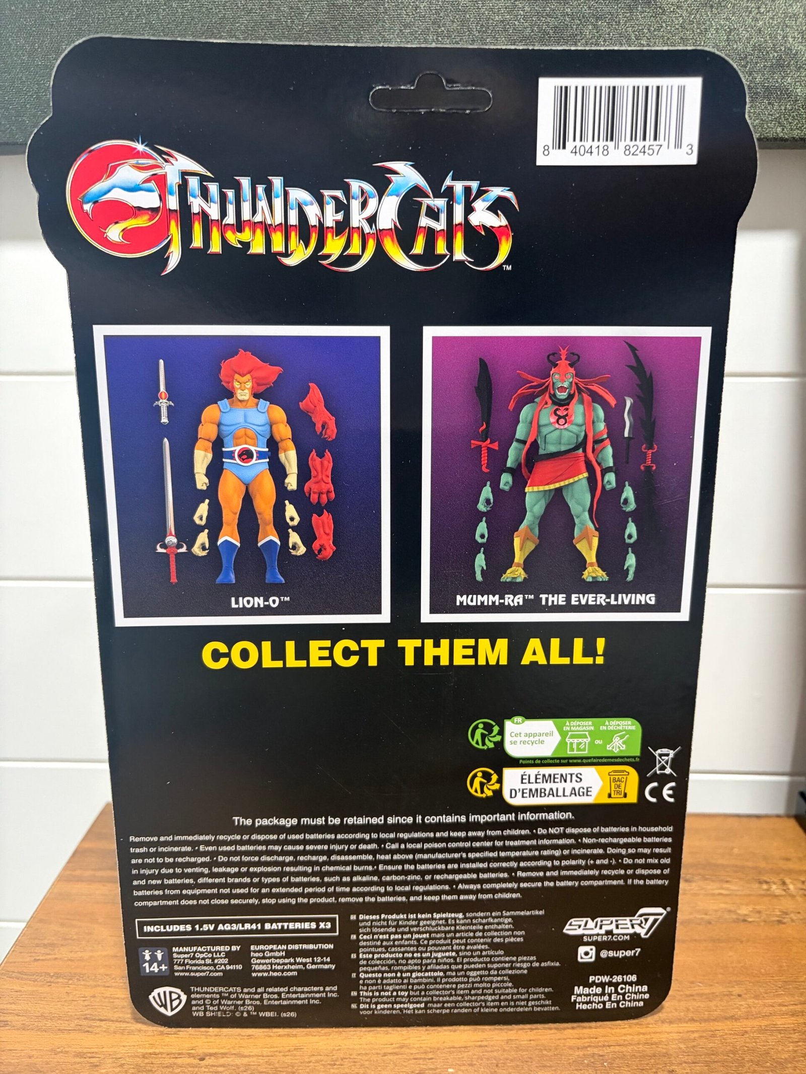 Super7 ULTIMATES Lion O Light Up Eyes Retro Cardback Toy Color SDCC 2026 Exclusive IH 9