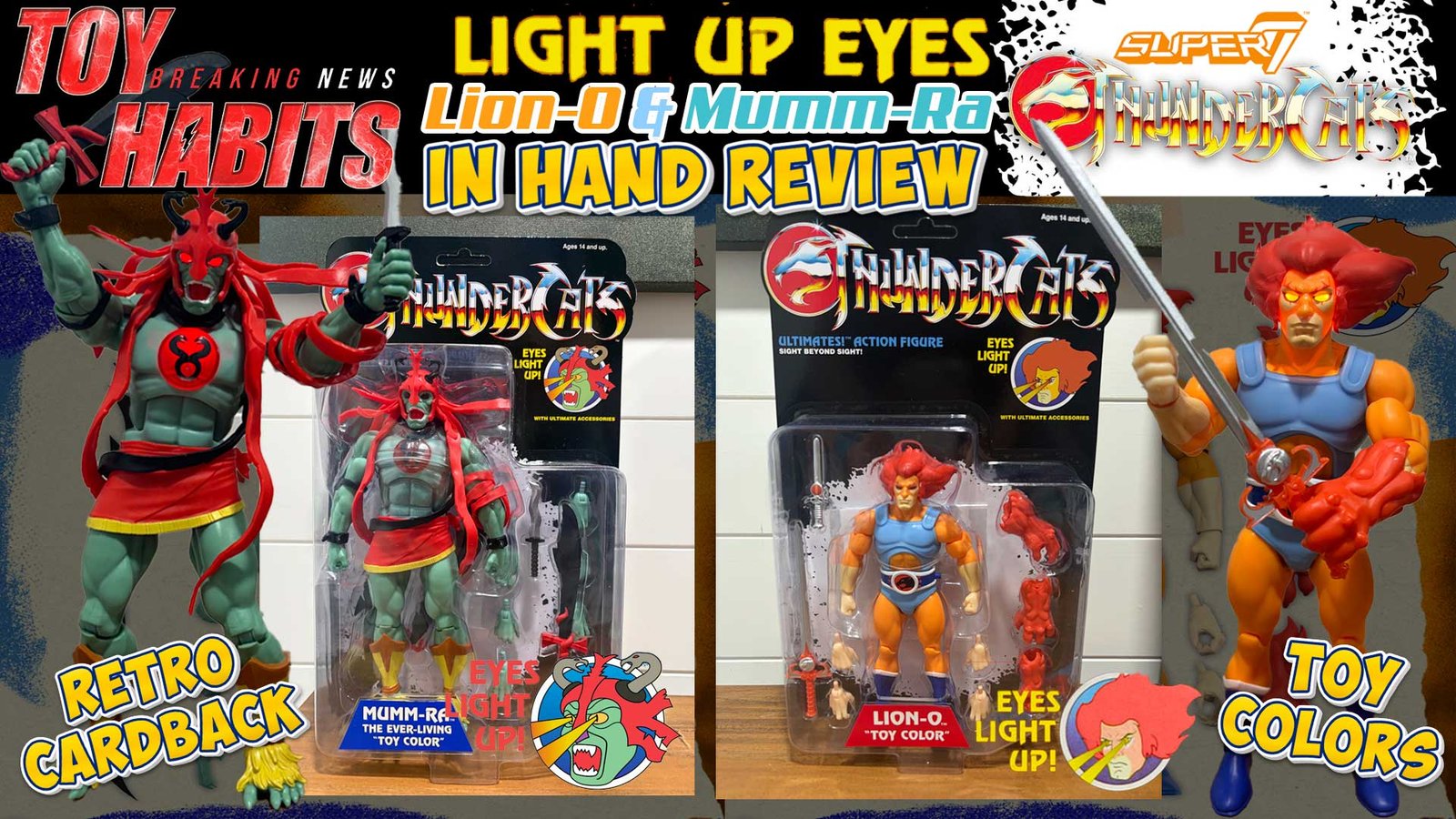 Super7-ULTIMATES-Lion-O-&-Mummra-Light-Up-Eyes-Retro-Cardback-Toy-Color-SDCC-2026-Exclusives-In-Hand-Review