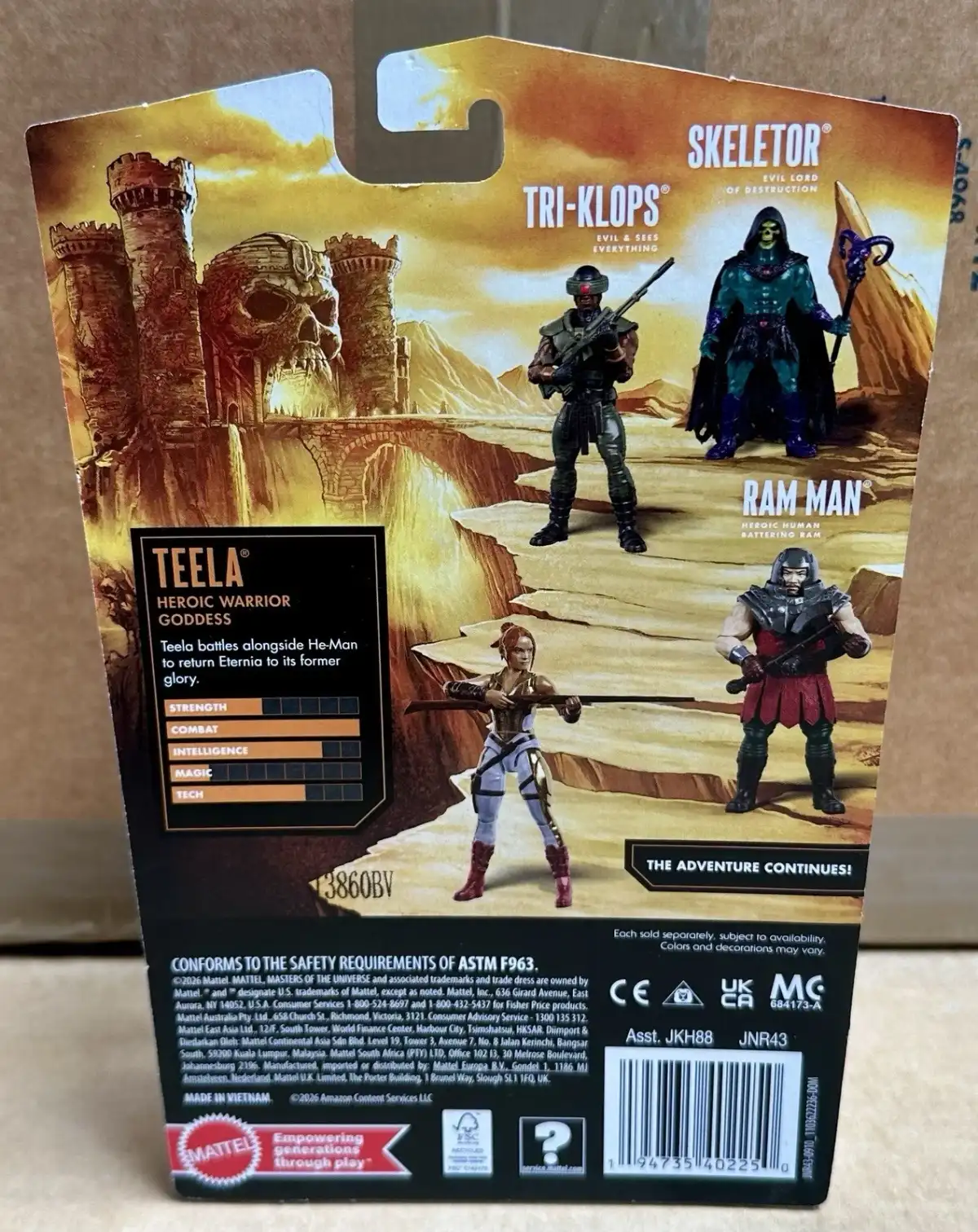 Teela v2 MOTU Core Wave 4 Package Back IHe