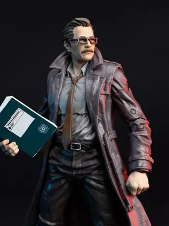 The Dark Knight (2008) DC Multiverse Commissioner James Gordon (Deluxe Theatrical Edition) Action Figure 02