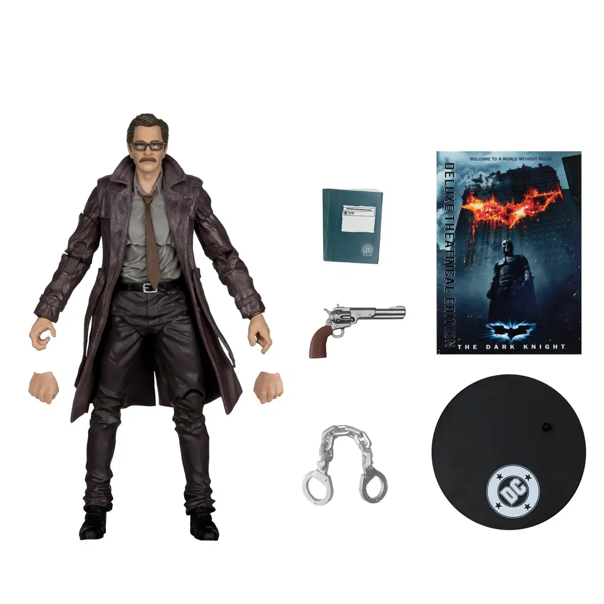The Dark Knight (2008) DC Multiverse Commissioner James Gordon (Deluxe Theatrical Edition) Action Figure 10