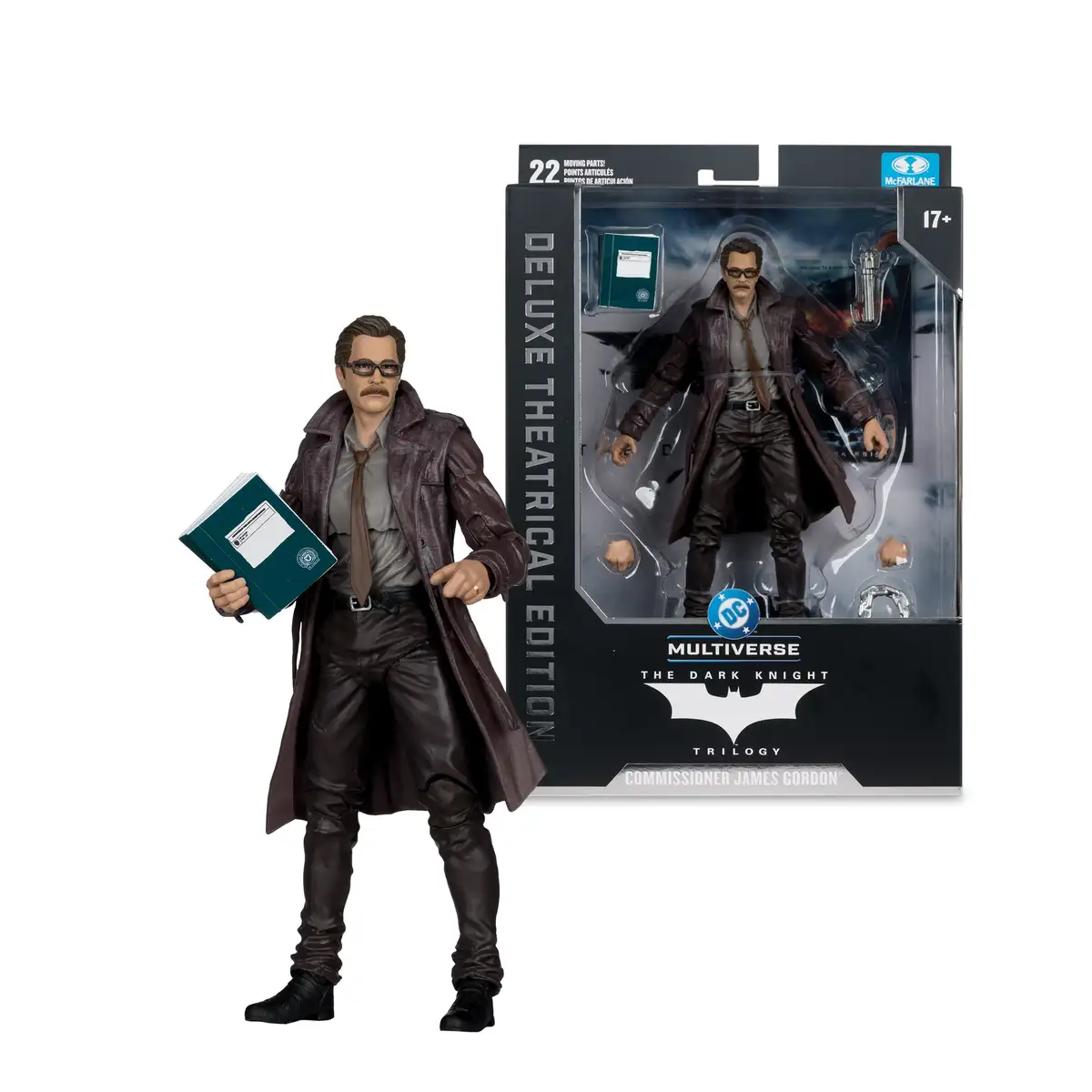 The Dark Knight (2008) DC Multiverse Commissioner James Gordon (Deluxe Theatrical Edition) Action Figure 11