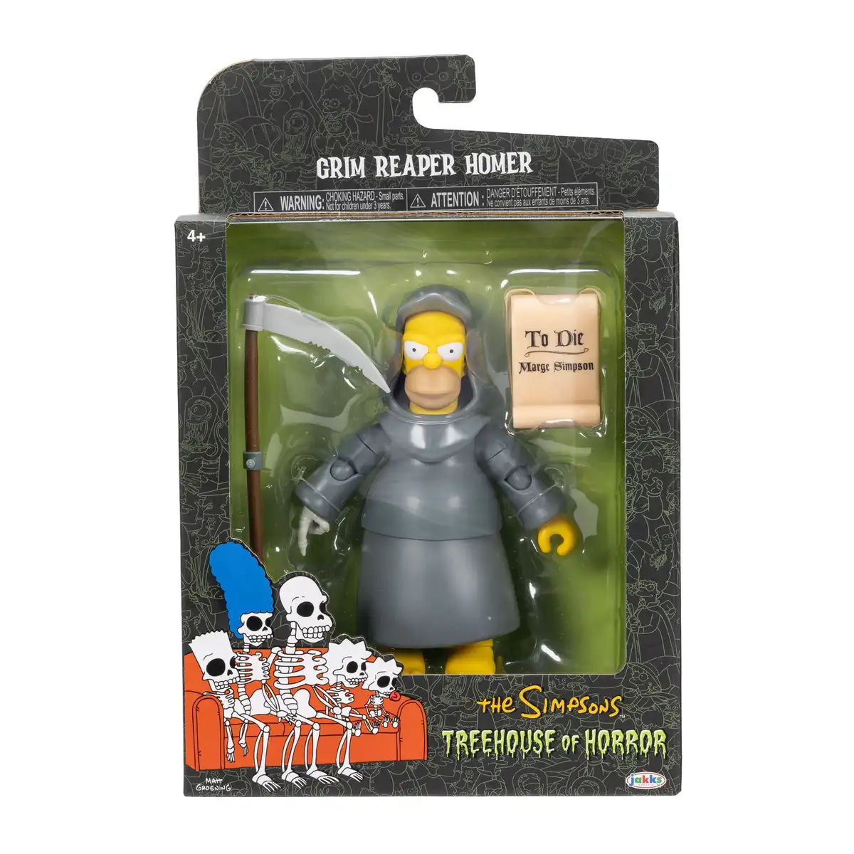 The Simpsons Treehouse of Horror Grim Reaper Homer 5 Inch Scale Deluxe Action Figure 09