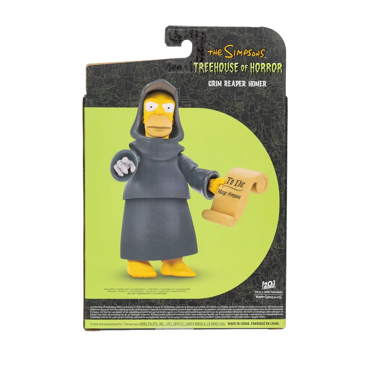 The Simpsons Treehouse of Horror Grim Reaper Homer 5 Inch Scale Deluxe Action Figure 12