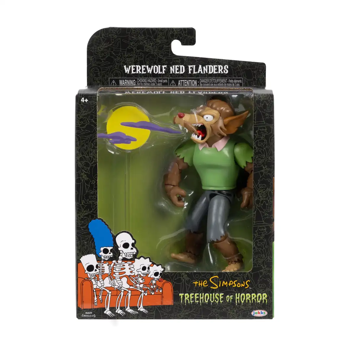 The Simpsons Treehouse of Horror Werewolf Ned Flanders 5 Inch Scale Deluxe Action Figure 08