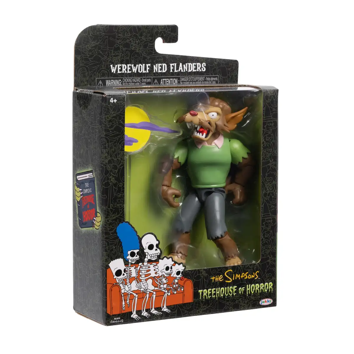 The Simpsons Treehouse of Horror Werewolf Ned Flanders 5 Inch Scale Deluxe Action Figure 09