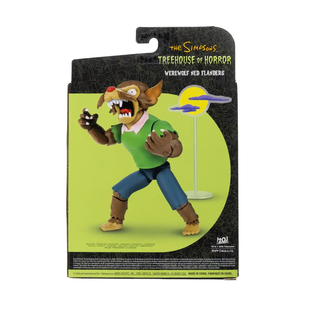 The Simpsons Treehouse of Horror Werewolf Ned Flanders 5 Inch Scale Deluxe Action Figure 11