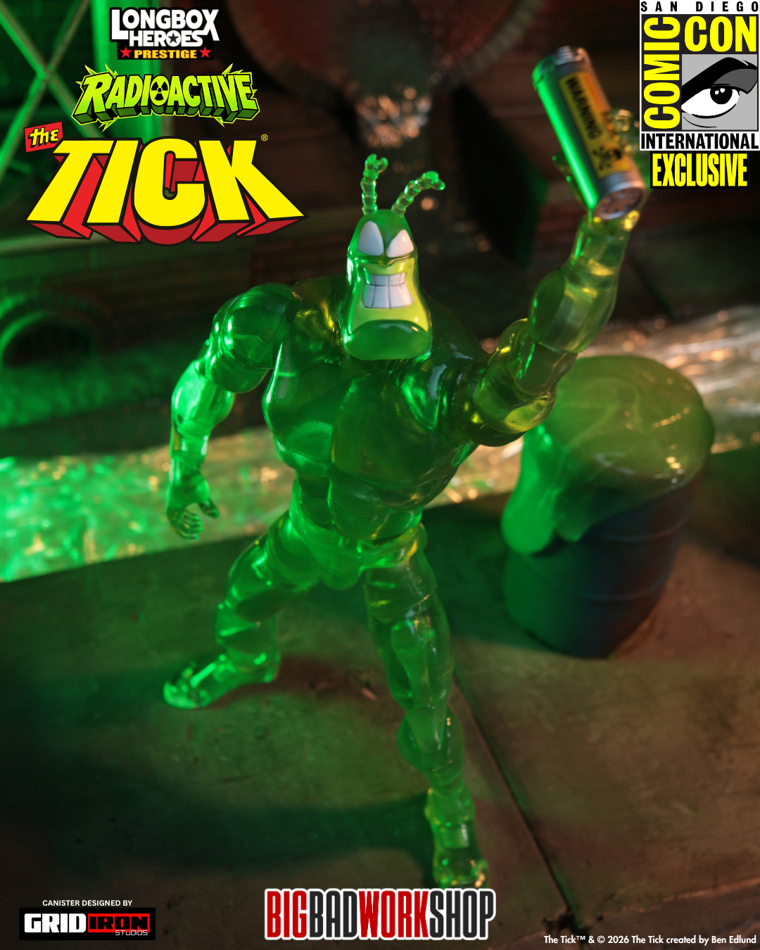 The Tick Longbox Heroes Prestige The Tick (Radioactive Ver.) 1 12 Scale SDCC 2026 Exclusive Action Figure 04