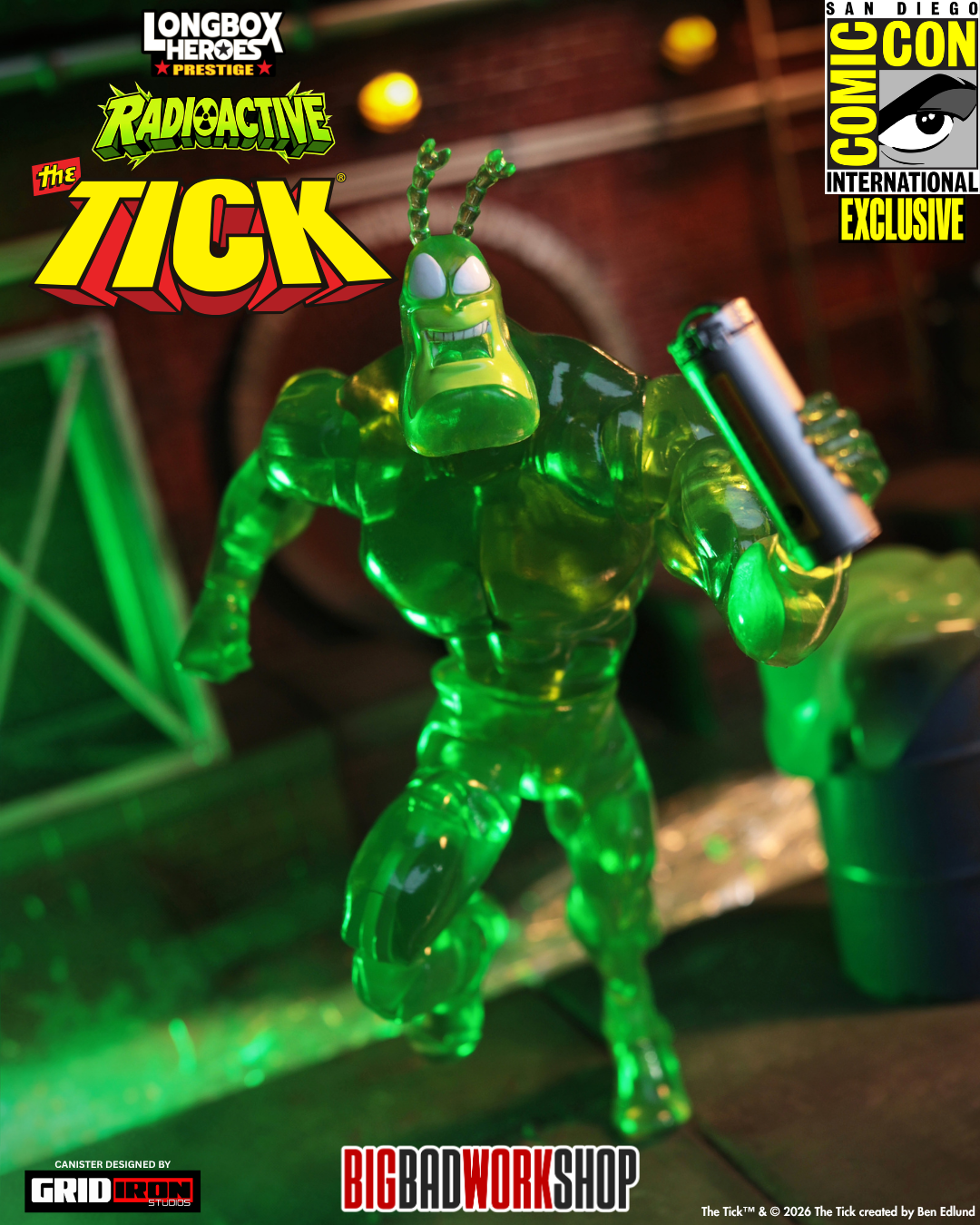 The Tick Longbox Heroes Prestige The Tick (Radioactive Ver.) 1 12 Scale SDCC 2026 Exclusive Action Figure 06