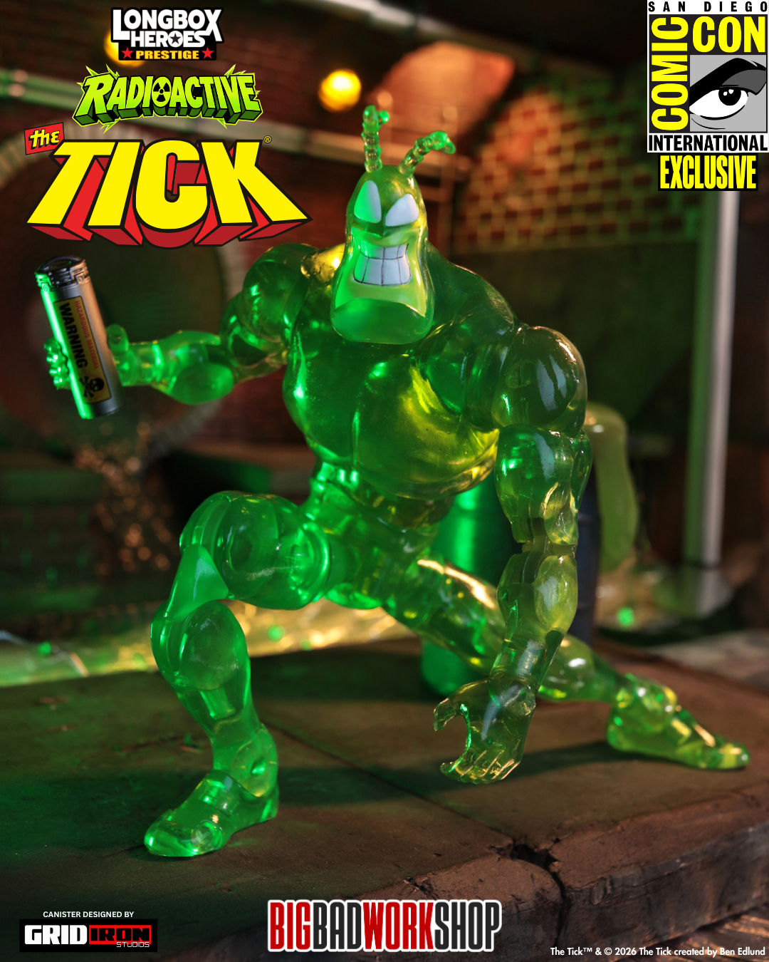 The Tick Longbox Heroes Prestige The Tick (Radioactive Ver.) 1 12 Scale SDCC 2026 Exclusive Action Figure 07