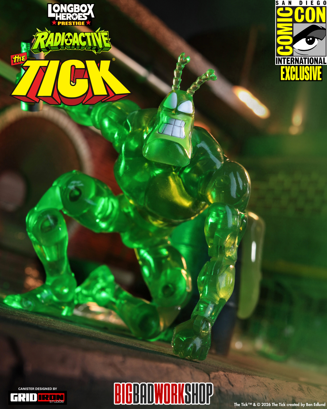 The Tick Longbox Heroes Prestige The Tick (Radioactive Ver.) 1 12 Scale SDCC 2026 Exclusive Action Figure 08