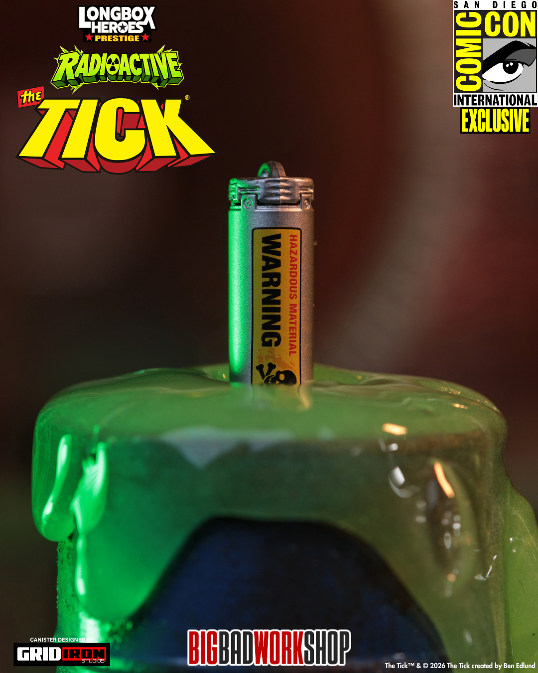 The Tick Longbox Heroes Prestige The Tick (Radioactive Ver.) 1 12 Scale SDCC 2026 Exclusive Action Figure 10