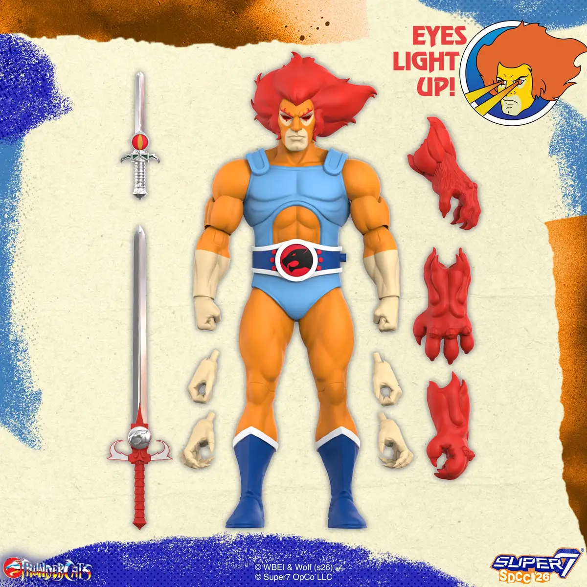 ThunderCats ULTIMATES! Lion O (LED Lightup) SDCC 2026 Exclusive Action Figure 05