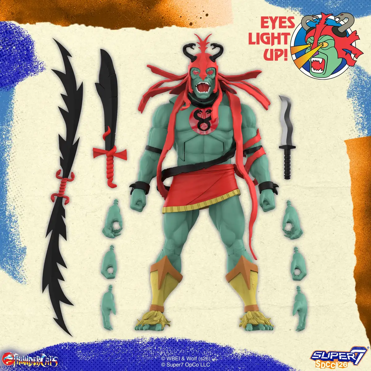 ThunderCats ULTIMATES! Mumm Ra (LED Lightup) SDCC 2026 Exclusive Action Figure 05
