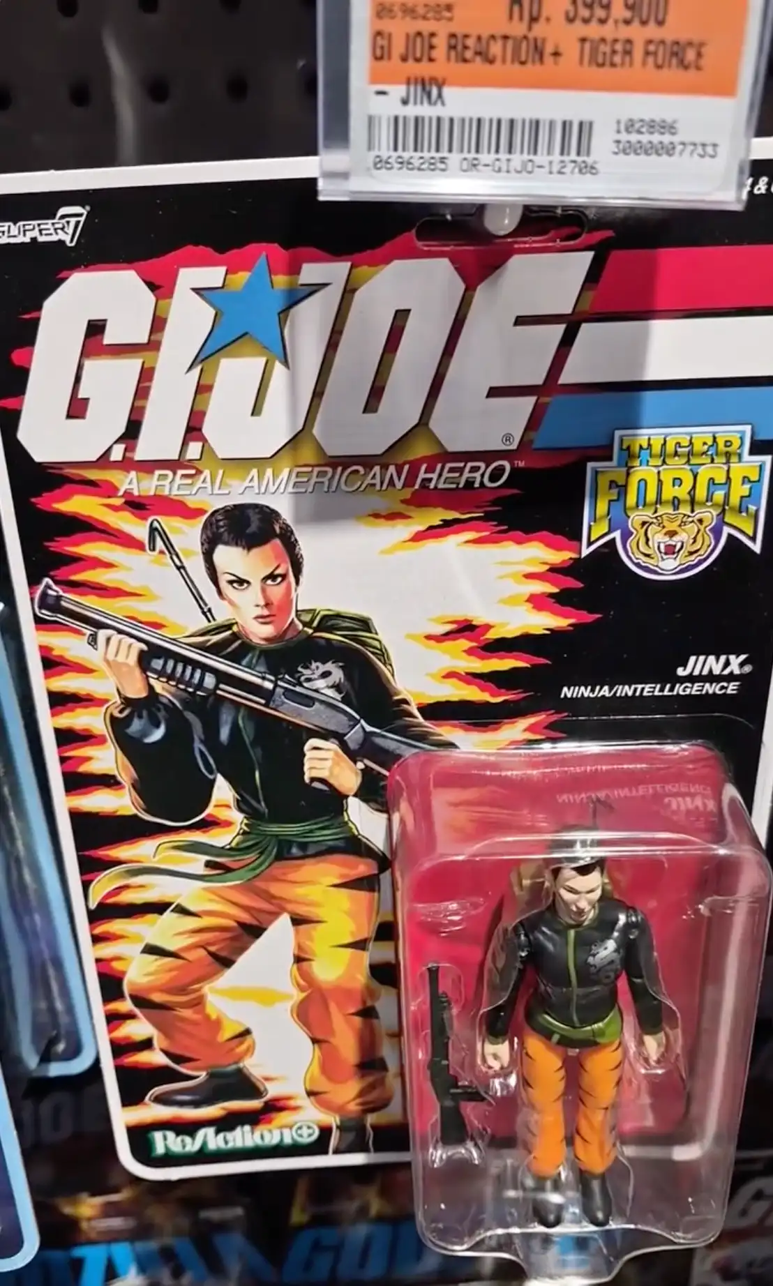 Tiger Force Jinx Super7 GI Joe ReAction+ Target Exclusive
