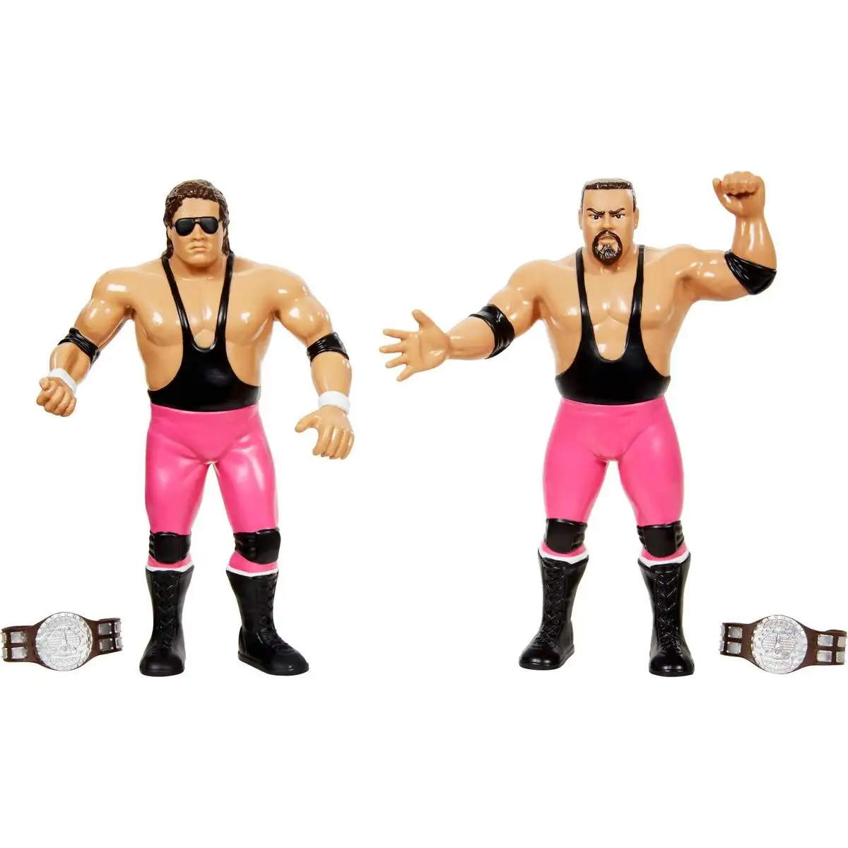 WWE LJN Superstars Hart Foundation Tag Team 2 Pack, 1980s Retro 8 Collectible Toy 01