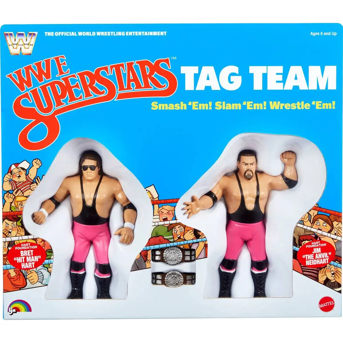 WWE LJN Superstars Hart Foundation Tag Team 2 Pack, 1980s Retro 8 Collectible Toy 02