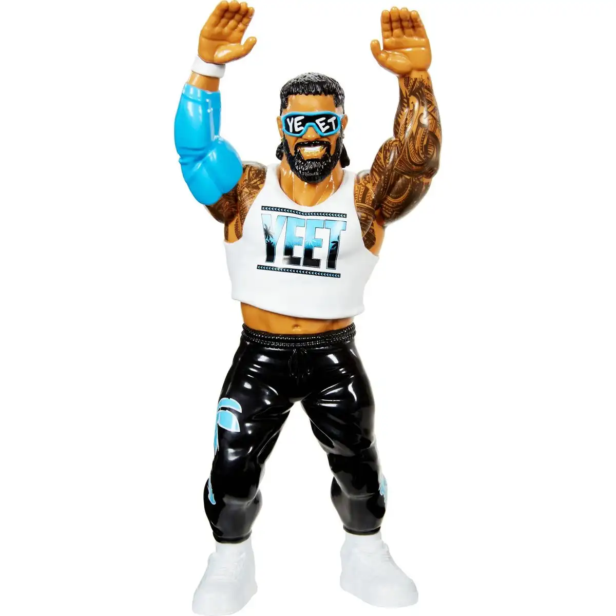 WWE LJN Superstars Jey Uso Action Figure, 1980s Retro 8 Collectible Toy 01
