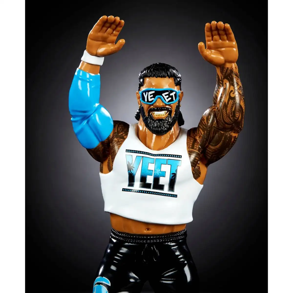WWE LJN Superstars Jey Uso Action Figure, 1980s Retro 8 Collectible Toy 03