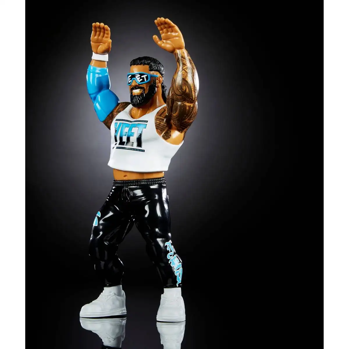 WWE LJN Superstars Jey Uso Action Figure, 1980s Retro 8 Collectible Toy 04