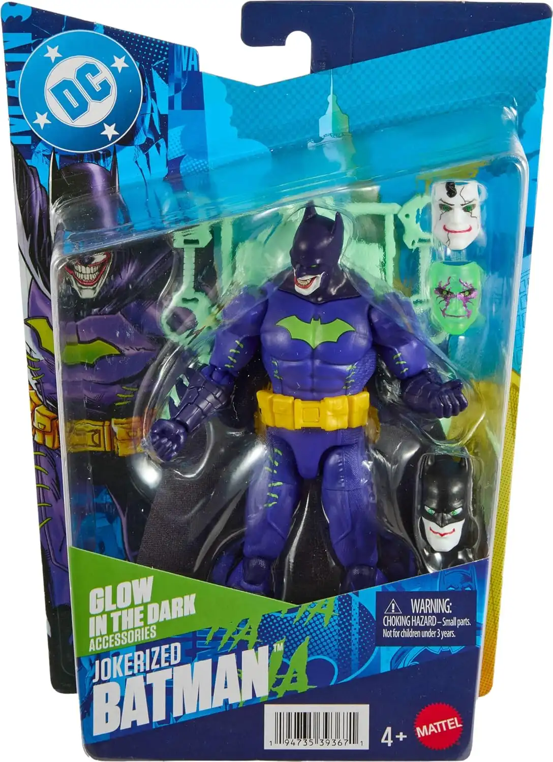 ​Mattel DC Premier Series 6.5in Jokerized Batman Action Figure 1