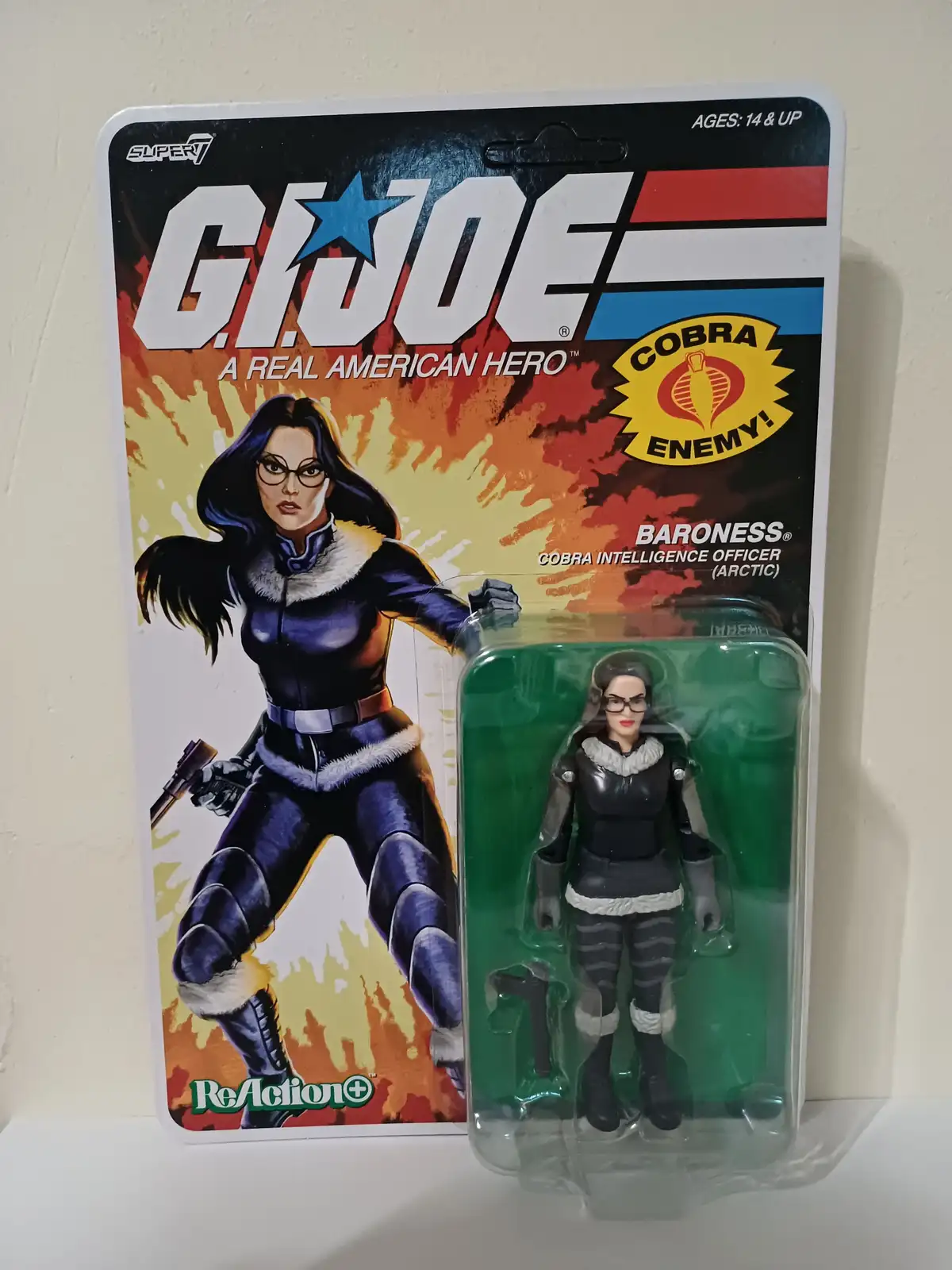 Arctic Baroness GI Joe ReAction+ Wave 10 Super7 Card Front HR