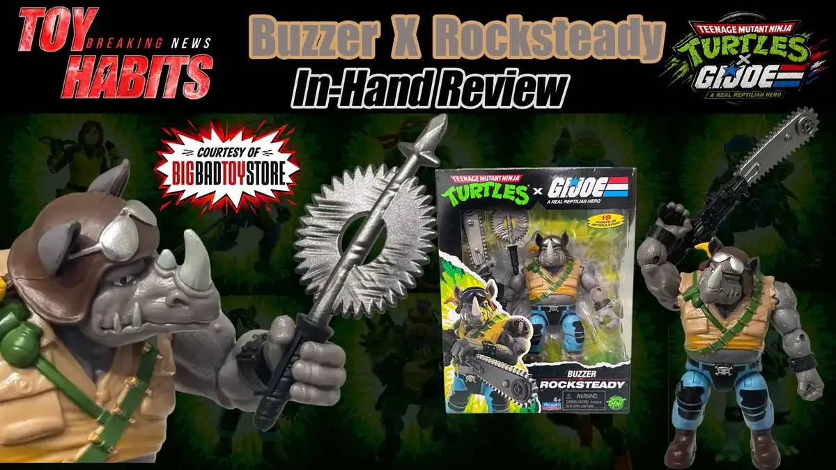Buzzer x Rocksteady TMNT GI Joe Crossover Review